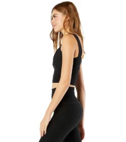 Beyond Yoga Spacedye Don't Get Twisted Cropped Yoga Tank -Everyday Yoga 4459285381163 darkestnight 3a