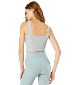Beyond Yoga Spacedye Don't Get Twisted Cropped Yoga Tank -Everyday Yoga 4459285413931 silvermist 4a