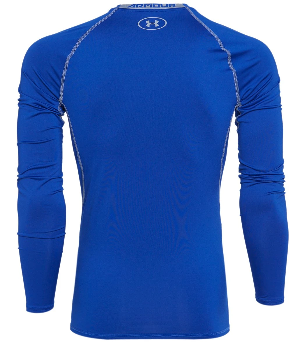 Under Armour Men's UA Heatgear Armour Long Sleeve Royal/Steel 3 Under Armour Men's UA Heatgear Armour Long Sleeve Royal/Steel