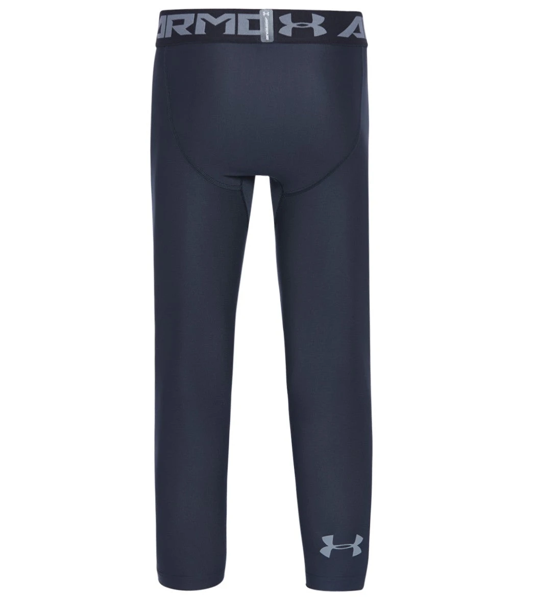 Under Armour Men's UA HeatGear Armour 3/4 Tight Black/Steel 3 Under Armour Men's UA HeatGear Armour 3/4 Tight Black/Steel