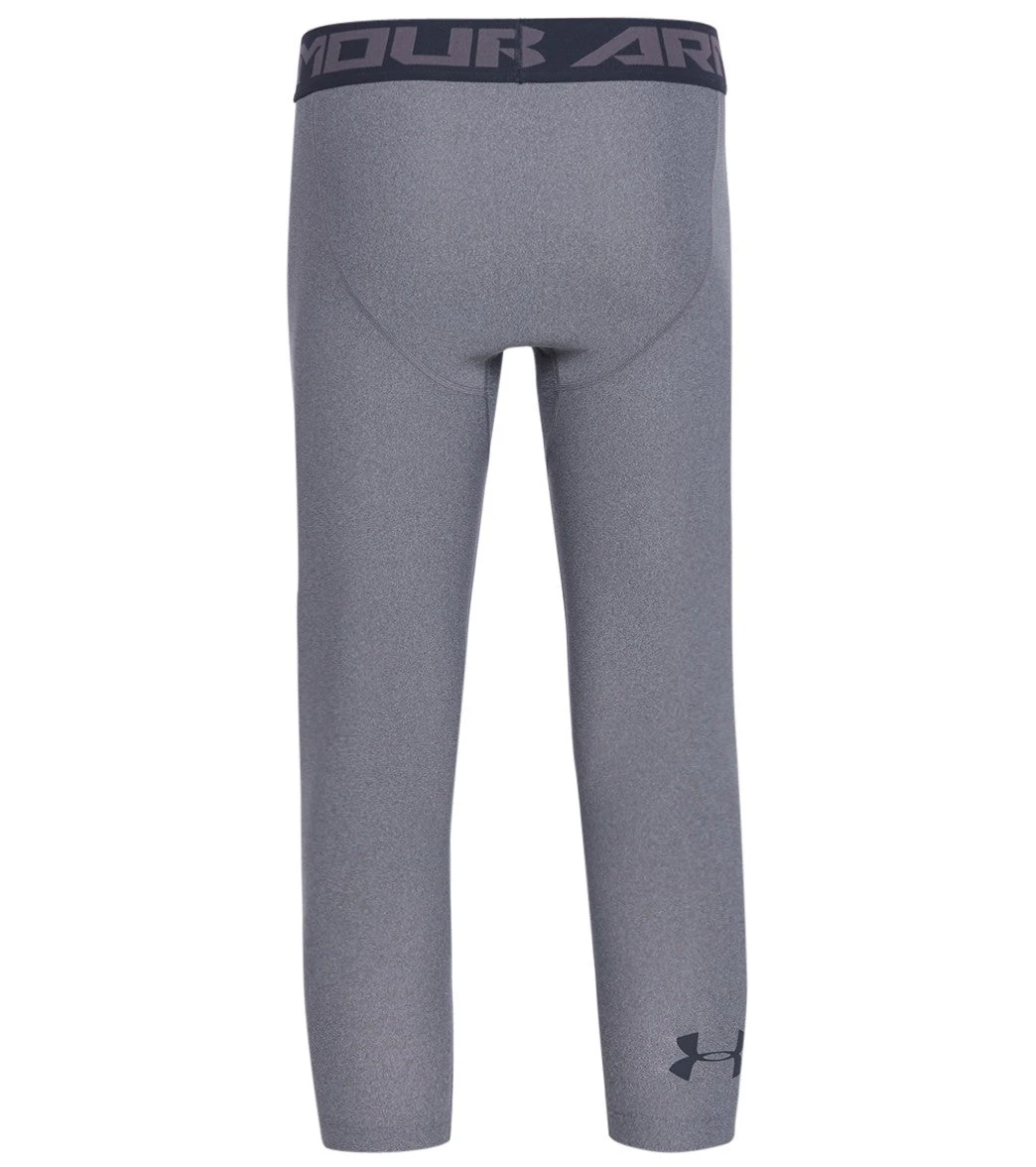 Under Armour Men's UA HeatGear Armour 3/4 Tight Carbon Heather/Black 3 Under Armour Men's UA HeatGear Armour 3/4 Tight Carbon Heather/Black