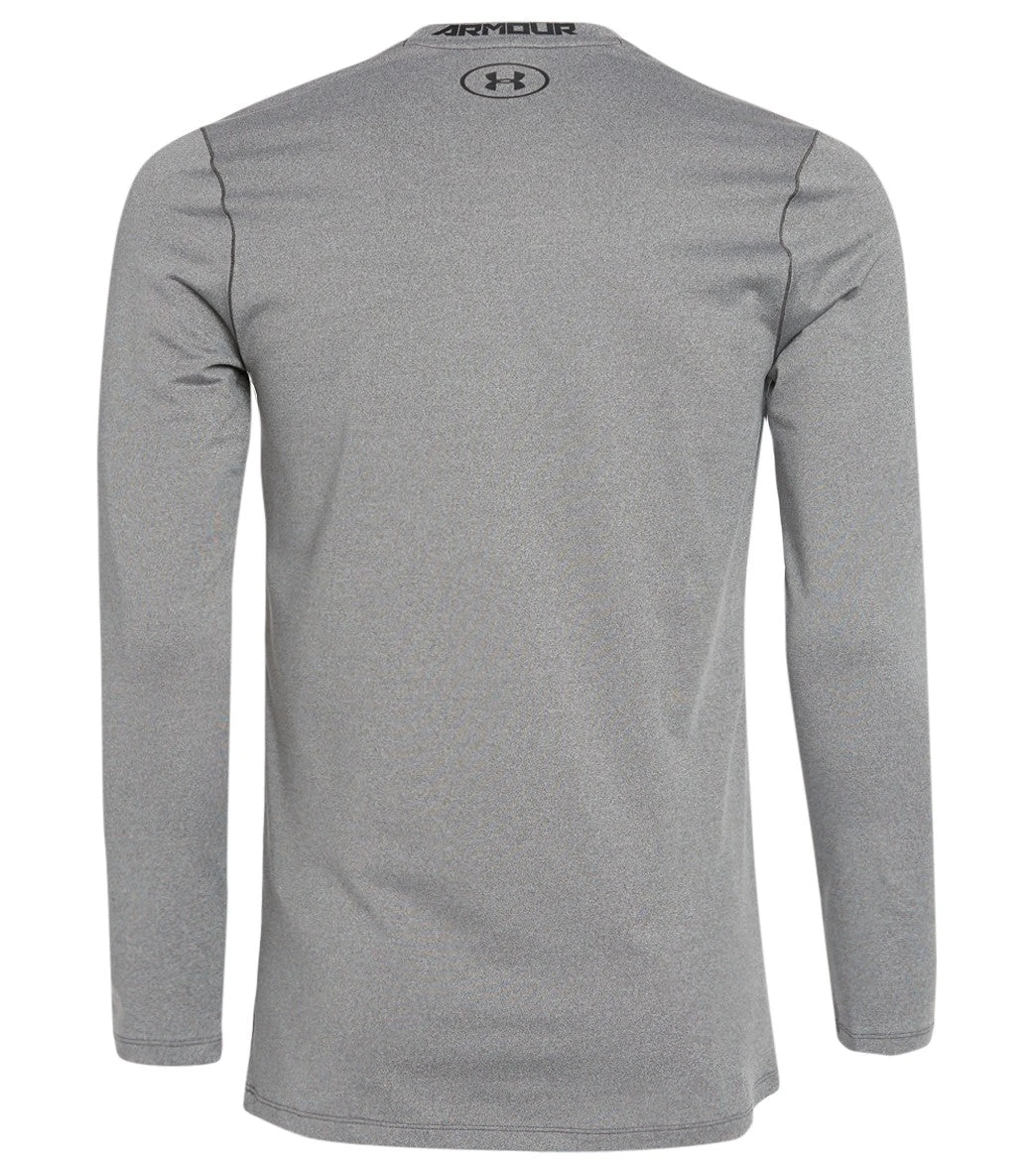 Under Armour Men's UA ColdGear Fitted Crew Charcoal Light Heather/Black 3 Under Armour Men's UA ColdGear Fitted Crew Charcoal Light Heather/Black