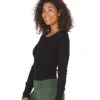 Glyder Comfort Long Sleeve Tee Black -Everyday Yoga 4484842422315 black 2a