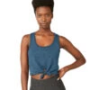 Beyond Yoga Heather Rib Favorite Lounge Cropped Tank -Everyday Yoga 4501663252523 bluehorizonheather 1a