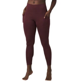 PrAna Becksa 7/8 Yoga Leggings Maroon Heather -Everyday Yoga 4519839760427 maroonheather