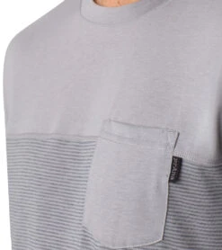 PrAna Men's Milo Short Sleeve Tee Grey 6 PrAna Men's Milo Short Sleeve Tee Grey -Everyday Yoga 4519933509675 grey 3a 1