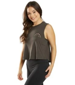 Spiritual Gangster Look Crop Tank Vintage Black