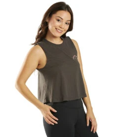 Spiritual Gangster Look Crop Tank Vintage Black 10 Spiritual Gangster Look Crop Tank Vintage Black -Everyday Yoga 4521744662571 vintageblack 5a