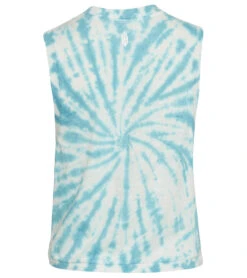 Free People Tie Dye Love Yoga Tank White Bluestone Combo