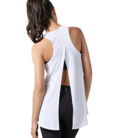 Lilybod Kendall Tie Back Yoga Tank White