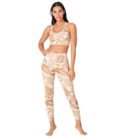 Onzie High Waisted Basic 7/8 Yoga Leggings Desert Palm -Everyday Yoga 4869570199595 desertpalm 4a