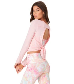 Onzie Tie Back Long Sleeve Top 40 Onzie Tie Back Long Sleeve Top -Everyday Yoga 4869857476651 petal 2a