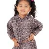 Onzie Girl's Hooded Sweatshirt Leopard 2 Onzie Girl's Hooded Sweatshirt Leopard -Everyday Yoga 4885730295851 leopard 2a