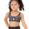 Onzie Girl's Graphic Elastic Yoga Sports Bra Las Lunas 1 Onzie Girl's Graphic Elastic Yoga Sports Bra Las Lunas -Everyday Yoga 4885730426923 laslunas 2a
