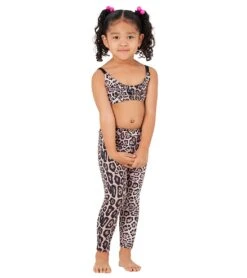 Onzie Girl's Elastic Yoga Sports Bra Leopard 8 Onzie Girl's Elastic Yoga Sports Bra Leopard -Everyday Yoga 4885730492459 leopard 4a