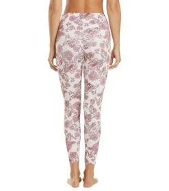 Onzie High Waisted Basic 7/8 Yoga Leggings Vintage Rose -Everyday Yoga 6540562169899 vintagerose 3a