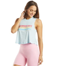Spiritual Gangster Summer Love Crop Tank Sky -Everyday Yoga 6560080756779 sky 5a