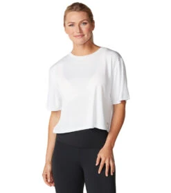 Tavi Crop Tee 36 Tavi Crop Tee -Everyday Yoga 6561126809643 salt 1a