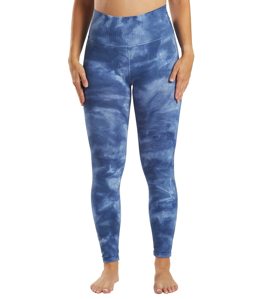 Free People Good Karma Tie Dye Yoga Leggings Rouge Blue 7 Free People Good Karma Tie Dye Yoga Leggings Rouge Blue - Image 5