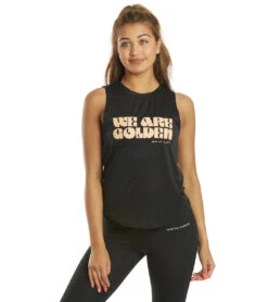 Spiritual Gangster Golden Active Muscle Tank
