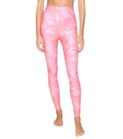Spiritual Gangster Intent 7/8 High Waisted Leggings Pink Glow Print -Everyday Yoga 6577302208555 pinkglowprint