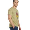 Yak & Yeti Men's T Shirt Be Free Be Kind Beige -Everyday Yoga 6577628381227 beige 2a
