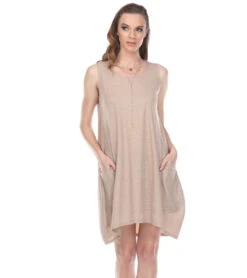 Yak & Yeti Dress Loose Fit Mocha -Everyday Yoga 6577630117931 mocha