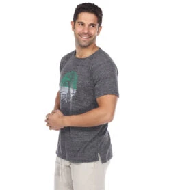 Yak & Yeti Men's T-Shirt Tree Of Life Print 15 Yak & Yeti Men's T-Shirt Tree Of Life Print -Everyday Yoga 6577633951787 charcoal 2a