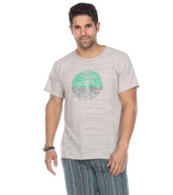 Yak & Yeti Men's T-Shirt Tree Of Life Print Natural 7 Yak & Yeti Men's T-Shirt Tree Of Life Print Natural -Everyday Yoga 6577633984555 natural 1