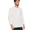 Yak & Yeti Men's Kurta Solid Color White -Everyday Yoga 6577634279467 white 2a 1