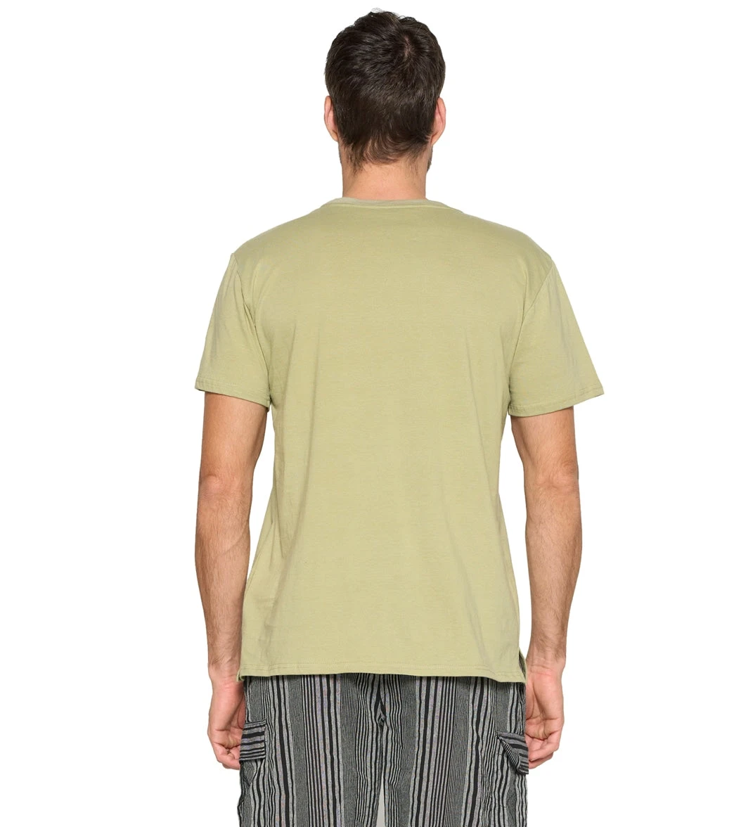 Yak & Yeti Vintage Hippie Van Life Men's T Shirt Beige 4 Yak & Yeti Vintage Hippie Van Life Men's T Shirt Beige - Image 2