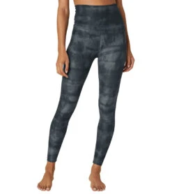 Beyond Yoga Spacedye Printed Caught In The Midi Yoga Leggings Silver Mist Striped Dye -Everyday Yoga 6582207348779 silvermiststripeddye