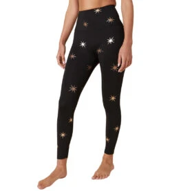 Beyond Yoga High Waisted Midi Legging Black-Light Rose Gold North Star