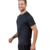 Rhone Men's Reign Tech Short Sleeve Shirt Black -Everyday Yoga 6585209552939 black 2a
