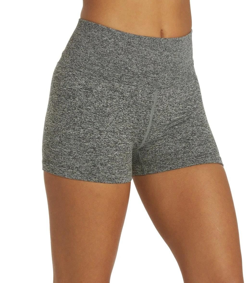 Spiritual Gangster Amor High Waist Shortie Heather Grey 3 Spiritual Gangster Amor High Waist Shortie Heather Grey