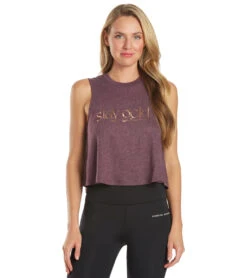 Spiritual Gangster Stay Gold Crop Tank