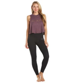 Spiritual Gangster Stay Gold Crop Tank -Everyday Yoga 6603532927019 blackberry 4a