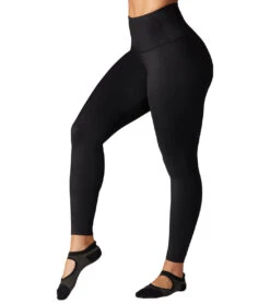 Tavi High Waisted 7/8 Yoga Leggings -Everyday Yoga 6605264617515 ebonypython 1a