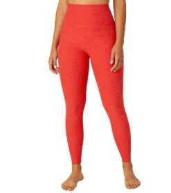 Beyond Yoga Spacedye High Waisted Caught In The Midi 7/8 Yoga Leggings Redflower Scarlet -Everyday Yoga 6612268679211 redflowerscarlet