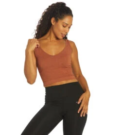 Free People Solid Rib Brami Yoga Crop Top Coconut Shell 7 Free People Solid Rib Brami Yoga Crop Top Coconut Shell -Everyday Yoga 6612984627243 coconutshell
