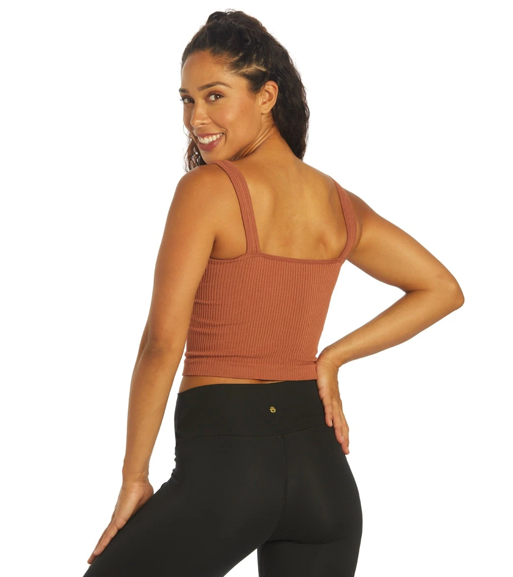 Free People Solid Rib Brami Yoga Crop Top Coconut Shell 3 Free People Solid Rib Brami Yoga Crop Top Coconut Shell