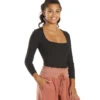 Free People Truth Or Square Bodysuit Black 1 Free People Truth Or Square Bodysuit Black -Everyday Yoga 6613005271083 black 2a