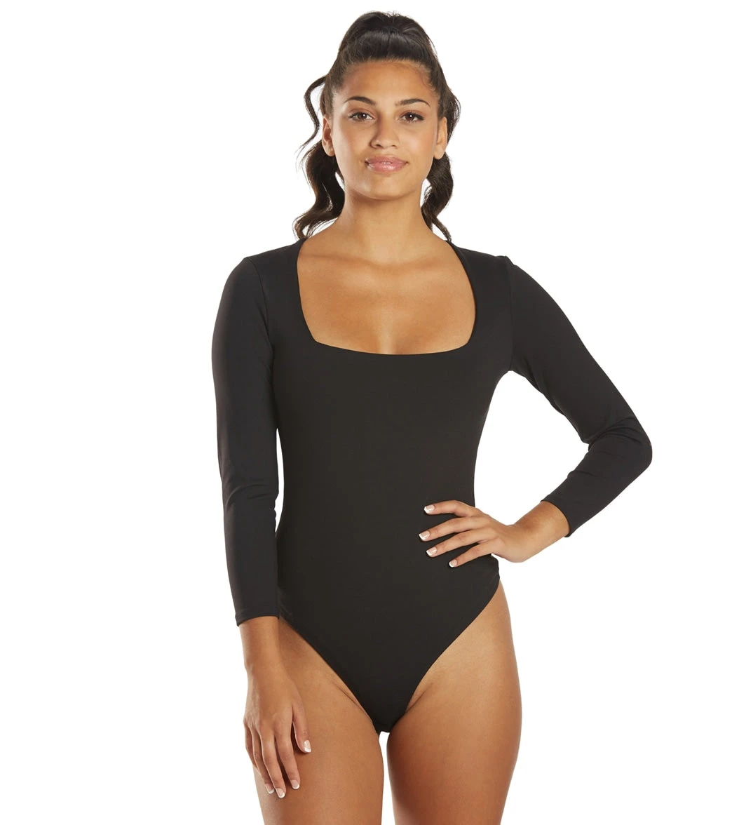 Free People Truth Or Square Bodysuit Black 7 Free People Truth Or Square Bodysuit Black - Image 5