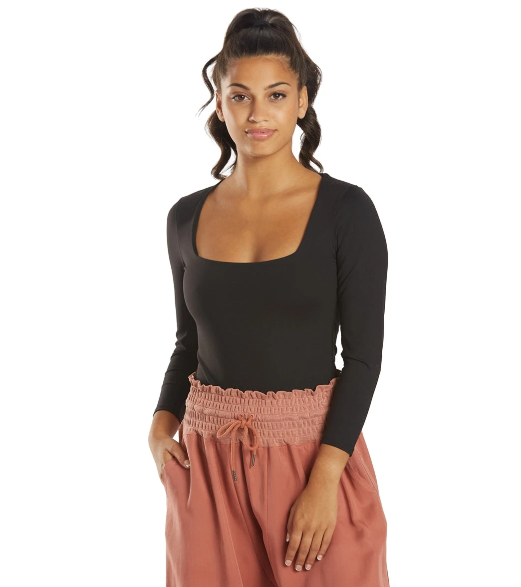 Free People Truth Or Square Bodysuit Black 8 Free People Truth Or Square Bodysuit Black - Image 6