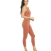 Free People Ashford Side To Side Performance Jumpsuit Rusted Coral -Everyday Yoga 6619097333803 rustedcoral 2a