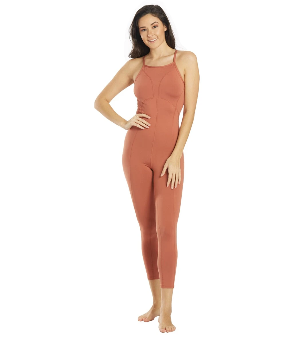 Free People Ashford Side To Side Performance Jumpsuit Rusted Coral 6 Free People Ashford Side To Side Performance Jumpsuit Rusted Coral - Image 4