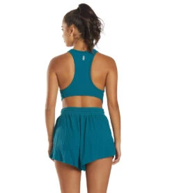 Free People Blissed Out Romper -Everyday Yoga 6619097858091 bluepeacock 3a