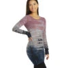 Hard Tail Long Sleeve Skinny Yoga Tee Rainbow Horizon Pink Peach Navy 2 Hard Tail Long Sleeve Skinny Yoga Tee Rainbow Horizon Pink Peach Navy -Everyday Yoga 6620209119275 rainbowhorizonpinkpeachnavy 2a