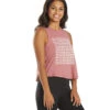 Spiritual Gangster Good Things Crop Tank Heather Winter Rose