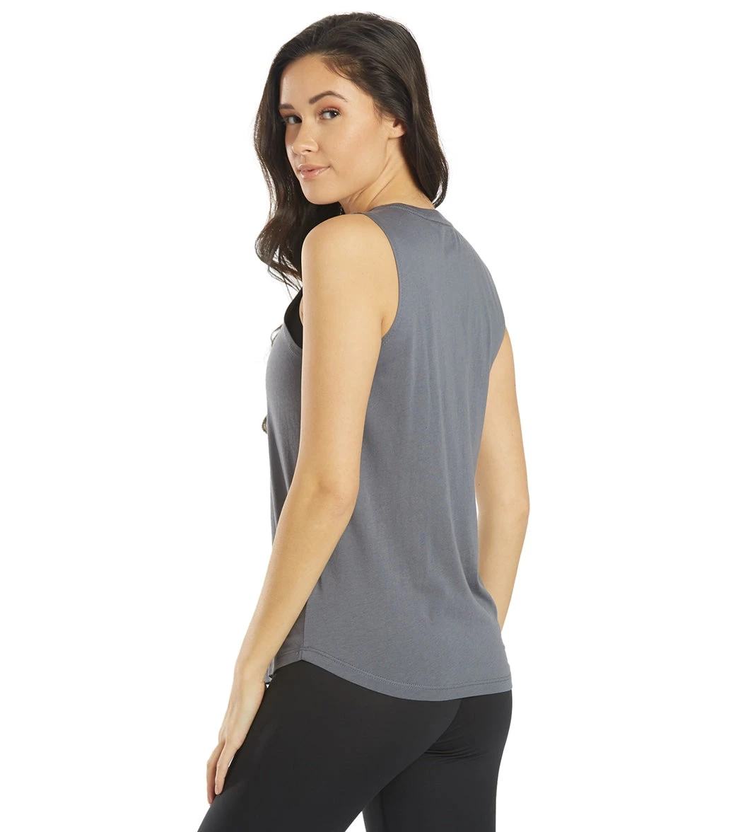 Spiritual Gangster Believe Muscle Tank Slate 4 Spiritual Gangster Believe Muscle Tank Slate - Image 2